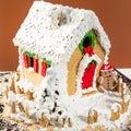 Christmas, new year house shape cake,