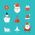 Christmas and New Year icon set Royalty Free Stock Photo