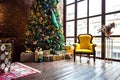 Christmas and New Year interior decoration