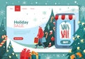 Christmas new year landing page