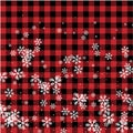 Christmas and New Year pattern at Buffalo Plaid. Festive background for design and print