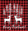 Christmas and New Year pattern at Buffalo Plaid. Festive background for design and print esp10