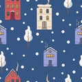 Christmas or New Yearâs Eve seamless pattern.