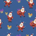 Christmas or New Yearâs Eve seamless pattern.