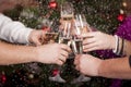 Christmas New Year's toast Royalty Free Stock Photo