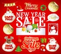 Christmas and New year sale designs, banners.