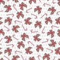 Christmas and New Year seamless pattern