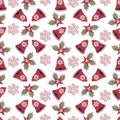 Christmas and New Year seamless pattern