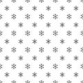 Christmas New Year seamless pattern with snowflakes. Holiday background. Snowflakes. Xmas winter trendy decoration Royalty Free Stock Photo