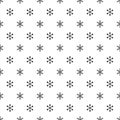 Christmas New Year seamless pattern with snowflakes. Holiday background. Snowflakes. Xmas winter trendy decoration Royalty Free Stock Photo
