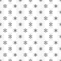 Christmas New Year seamless pattern with snowflakes. Holiday background. Snowflakes. Xmas winter trendy decoration Royalty Free Stock Photo