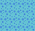 Christmas, new year seamless pattern, snowflakes line illustration. Royalty Free Stock Photo