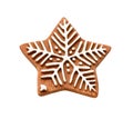 Christmas and new year with star-shaped icon isolated on white background,include clipping path Royalty Free Stock Photo