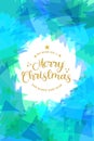 Christmas New Year transparent pine tree card Royalty Free Stock Photo