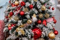 Christmas and New Year tree, enlarged central fragment.