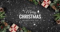 Christmas and New Year Typographical on holiday background withChristmas and New Year Typographical on holiday background with Fir