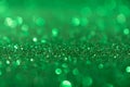 Christmas New Year Valentine Day Green Glitter background. Holiday abstract texture fabric. Element, flash. Royalty Free Stock Photo