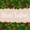 Christmas and New year vector template