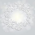 Christmas and New Years background with snowflakes