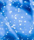 Christmas, New Years and Valentines Day blue abstract background, holidays card design, shiny snow glitter as winter season sale Royalty Free Stock Photo