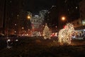 Christmas New York by night, USA
