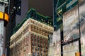 Christmas in New York Times Square with Hobbit Advertisement and Impressive Illuminated Buildings.