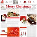Christmas newspaper pattern Royalty Free Stock Photo