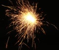 Christmas and newyear party sparkler on black Royalty Free Stock Photo