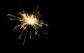 Christmas and newyear party sparkler on black Royalty Free Stock Photo