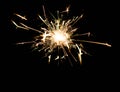 Christmas and newyear party sparkler on black Royalty Free Stock Photo