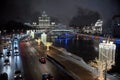 Christmas night in Moscow, Christmas holidays in city