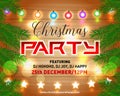 Christmas night party poster, invitation, card, flyer vector illustration. Merry christmas design template vector background. Royalty Free Stock Photo