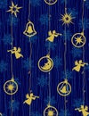 Christmas night - seamless pattern