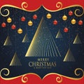 Christmas at night studed Royalty Free Stock Photo