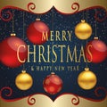 Christmas at night studed Royalty Free Stock Photo