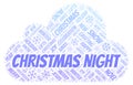 Christmas Night word cloud