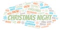 Christmas Night word cloud