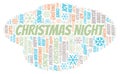 Christmas Night word cloud