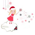 Christmas noel fairytale vector greeting