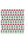 Christmas nordic people seamless pattern