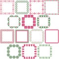 Christmas nordic square frames