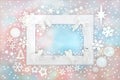 Christmas North Pole Abstract Background Border Frame Design