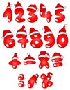 Christmas numbers Royalty Free Stock Photo