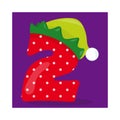 Christmas Numbers 2 02 Royalty Free Stock Photo