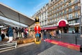 Christmas Nut Cracker soldier in the Xmas market in Brussels, Belgium Royalty Free Stock Photo