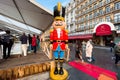 Christmas Nut Cracker soldier in the Xmas market in Brussels, Belgium Royalty Free Stock Photo