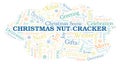 Christmas Nut Cracker word cloud Royalty Free Stock Photo