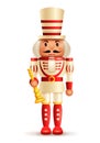 Christmas nutcracker with horn