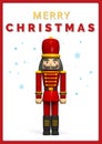 Merry Christmas Nutcracker Soldier Card