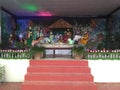Christmas occassion celebration at church.